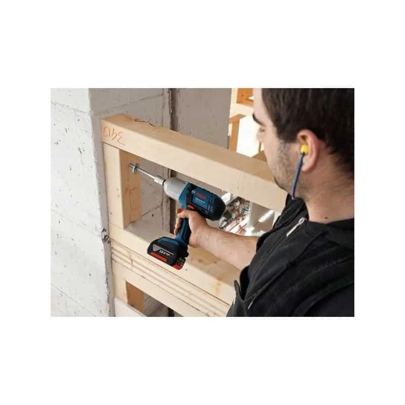 Boulonneuse Sans Fil BOSCH Boulonneuse à Choc 18V 5Ah 650 Nm - GDS18V-LI HT - 06019B130A 4 Boulonneuse Sans Fil BOSCH Boulonneuse à Choc 18V 5Ah 650 Nm - GDS18V-LI HT - 06019B130A – Image 2