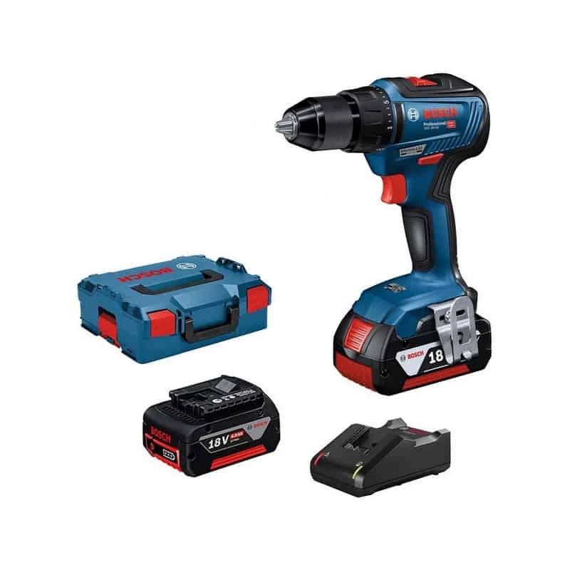 Perceuse Visseuse Percu Sans Fil BOSCH Perceuse Visseuse Percu 18 V 4 Ah - GSB18V-55 - 06019H5300 4 Perceuse Visseuse Percu Sans Fil BOSCH Perceuse Visseuse Percu 18 V 4 Ah - GSB18V-55 - 06019H5300 – Image 2