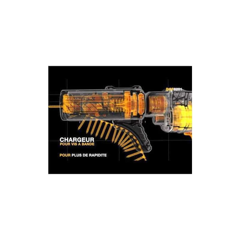 Visseuse Placo Filaire Et Chargeur DEWALT Chargeur Visseuse Placo Sans Fil - DCF6201 4 Visseuse Placo Filaire Et Chargeur DEWALT Chargeur Visseuse Placo Sans Fil - DCF6201 – Image 2