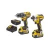 Pack 2 Machines DEWALT Perceuse DCD791 + Visseuse à Chocs DCF887 18V 5Ah - DCK268P2T -Perceuse Visseuse Soldes dewalt perceuse dcd791 visseuse a chocs dcf887 dck268p2t