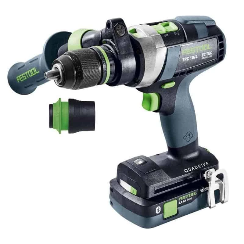 Perceuse Visseuse Percu Sans Fil FESTOOL Perceuse Visseuse Percu QUADRIVE TPC 18V 5,2/4 Ah I-Plus - 575605 4 Perceuse Visseuse Percu Sans Fil FESTOOL Perceuse Visseuse Percu QUADRIVE TPC 18V 5,2/4 Ah I-Plus - 575605 – Image 2