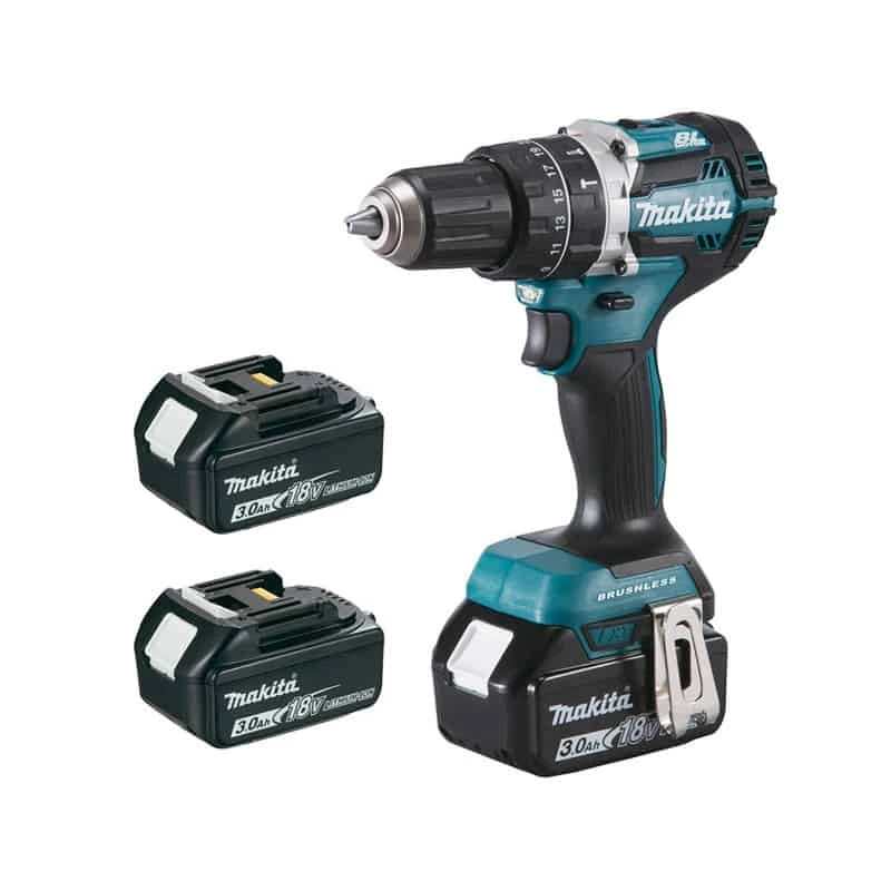 Perceuse Visseuse Percu Sans Fil MAKITA Perceuse Visseuse à Percussion 18V 3x3Ah - DHP484RF3J 4 Perceuse Visseuse Percu Sans Fil MAKITA Perceuse Visseuse à Percussion 18V 3x3Ah - DHP484RF3J – Image 2