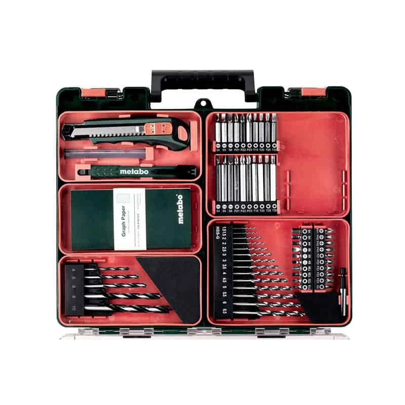 Perceuse Visseuse Sans Fil METABO Perceuse Visseuse 12V 2Ah + 64 Acc. PowerMaxx BS12 Set - 601036870 4 Perceuse Visseuse Sans Fil METABO Perceuse Visseuse 12V 2Ah + 64 Acc. PowerMaxx BS12 Set - 601036870 – Image 2