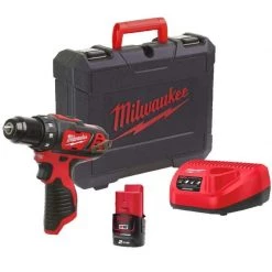 Perceuse Visseuse Sans Fil MILWAUKEE Perceuse Visseuse 12V 2Ah M12 BDD-201C - 4933479439