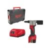 Visseuse Sans Fil / Tournevis MILWAUKEE Riveteuse Sans Fil 12V 2.0Ah M12 BPRT-201X - 4933464405 -Perceuse Visseuse Soldes milwaukee riveteuse sans fil 12v 20ah m12 bprt 201x 4933464405